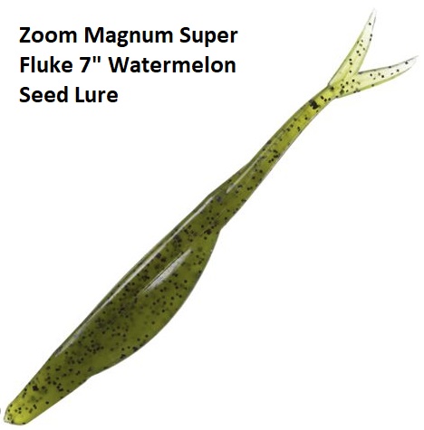 Zoom Magnum Super Fluke 7 Inch Watermelon Seed Lure