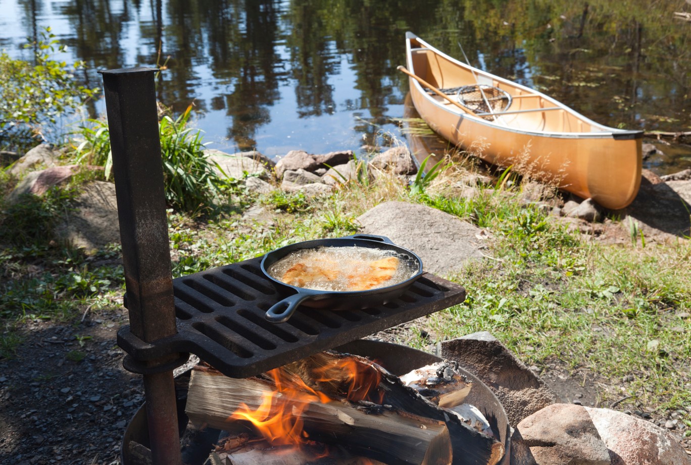 camping cooking fishing kayaking
