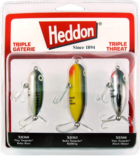 heddon torpedo prop bait for bass fishing